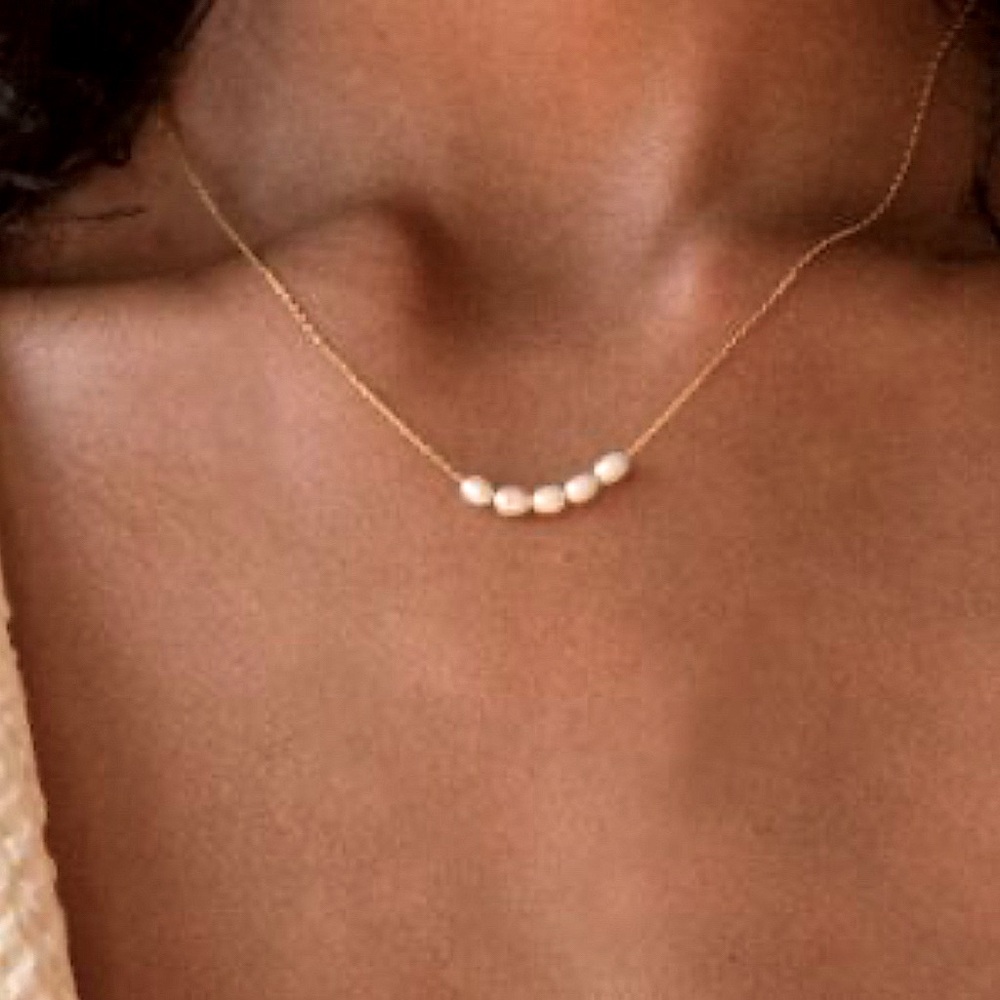 NEW Pearl Cluster Necklace